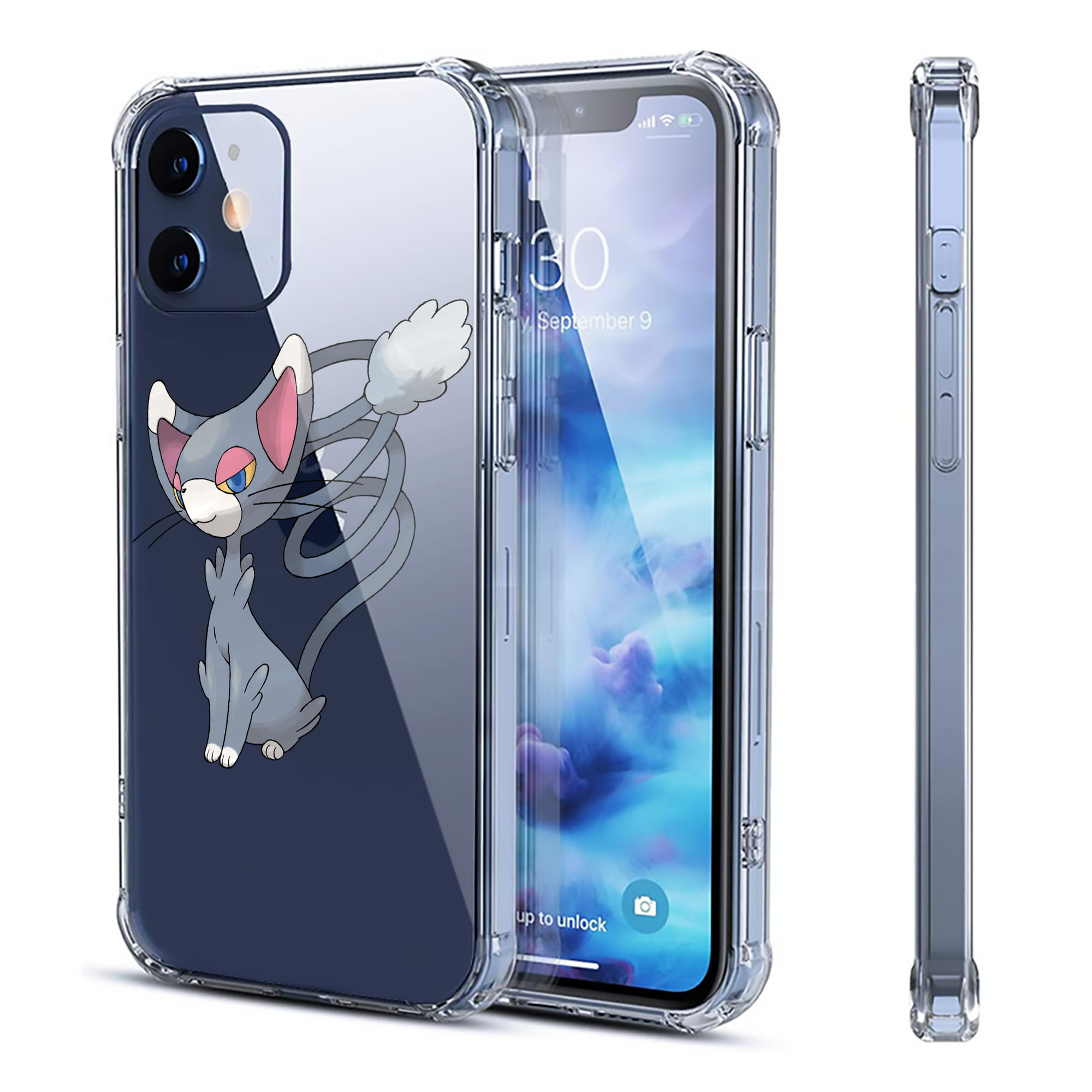 （画像用） ポケットモンスター Pokémon 【iPhone 12シリーズ対応】透明スマホケース（クリアソフトケース）